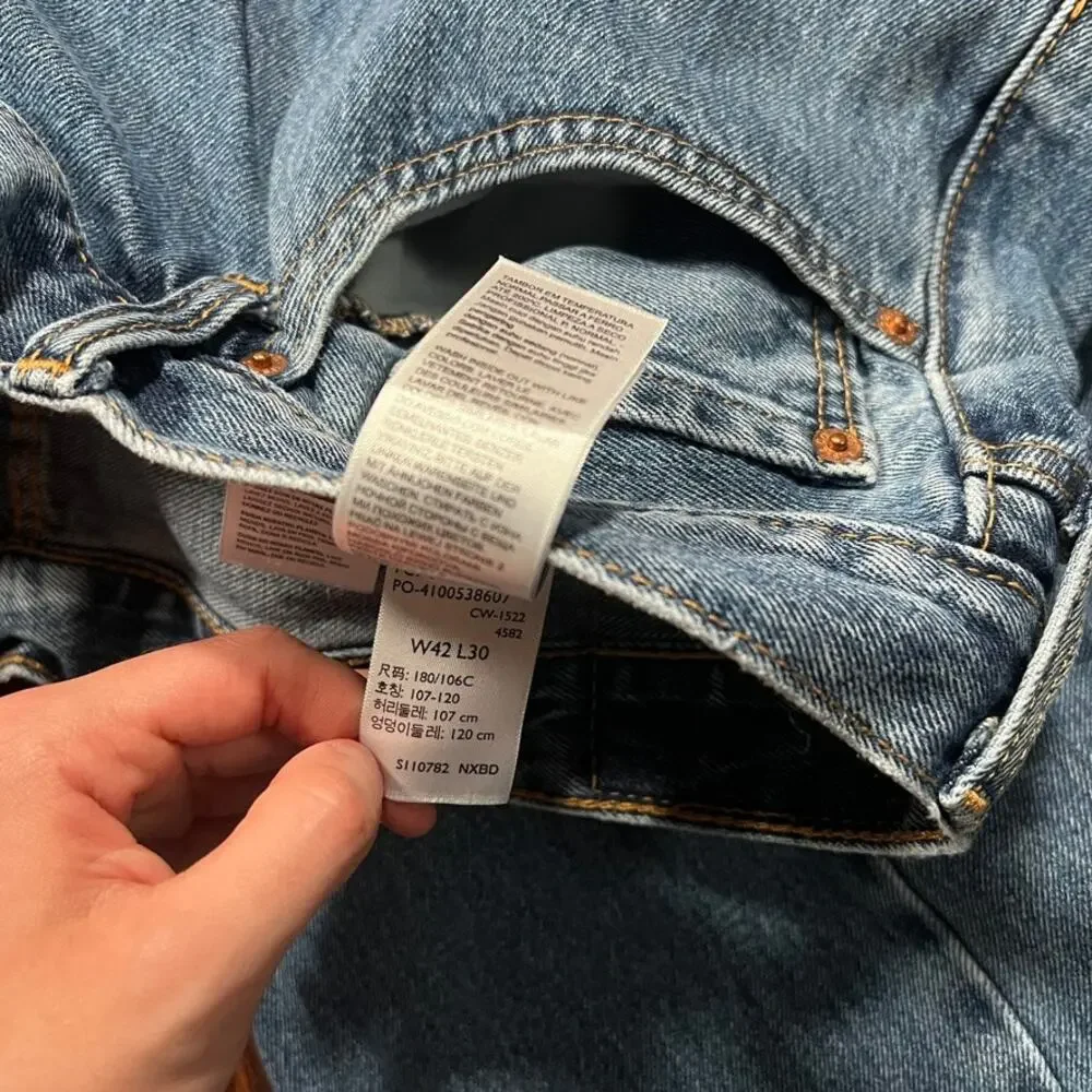 Levi's 42x30 Y2K 505 Jeans Blue Straight